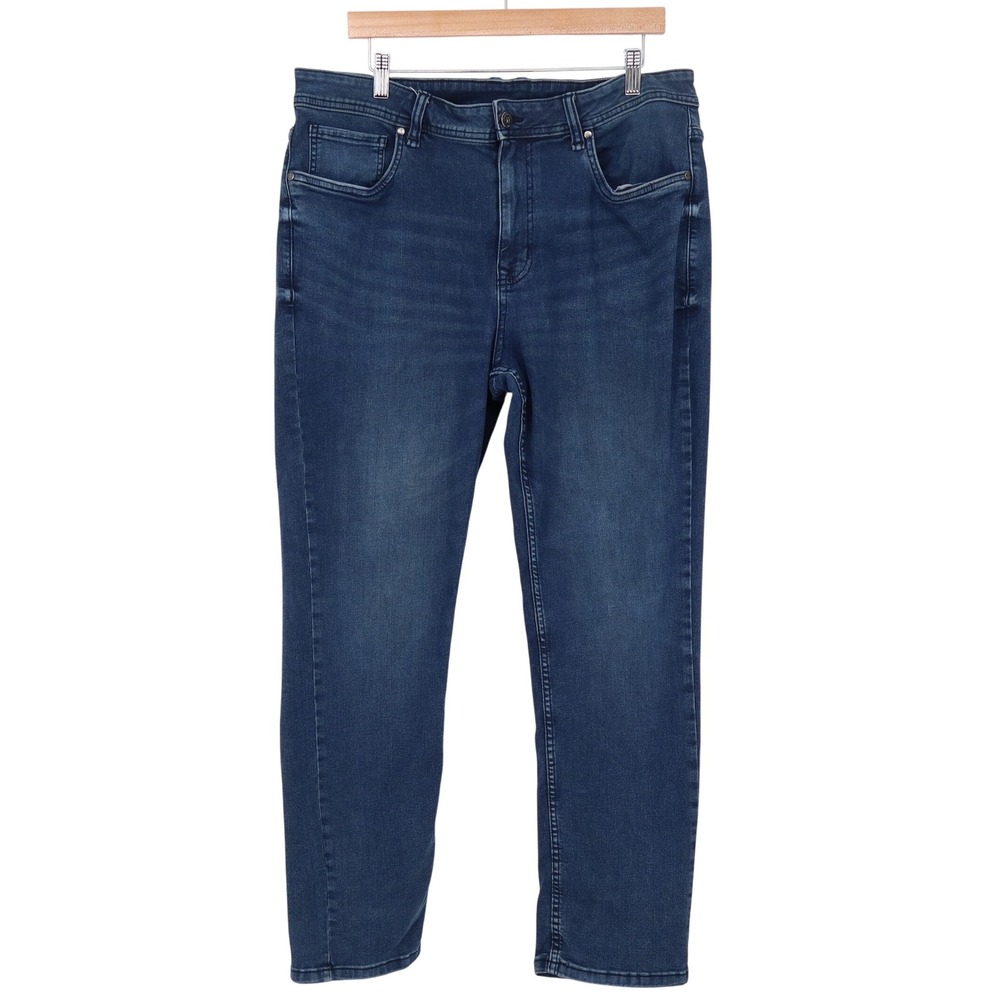 The Perfect Jean NYC Jeans Mens 36x30 Slim Thick Blue Stretch Denim Excellent